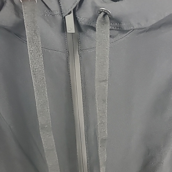 NEW Victoria's Secret PINK Zip It Windbreaker Jacket Half Zip Hoodie Black Sz S - Picture 6 of 9